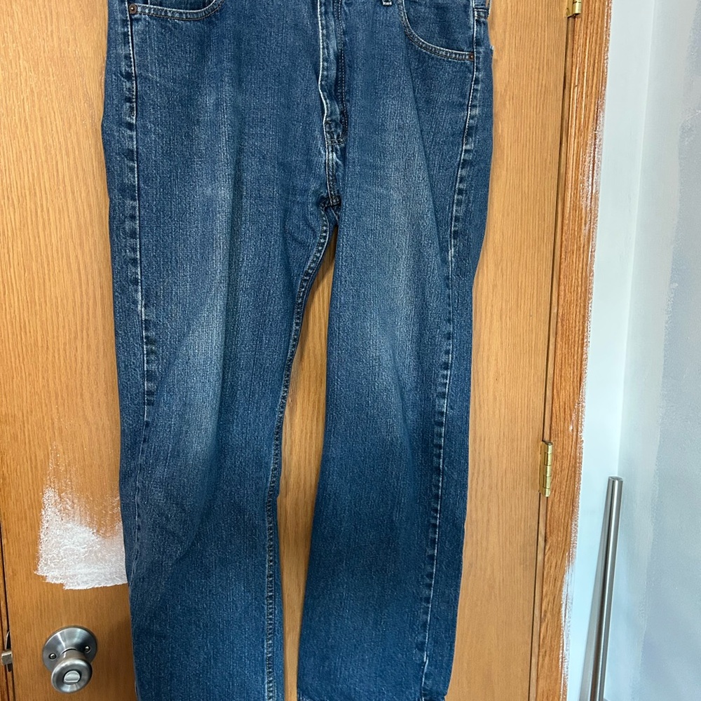 Dickies Men's 38 Waist Relaxed Fit Blue Jeans Business Casual